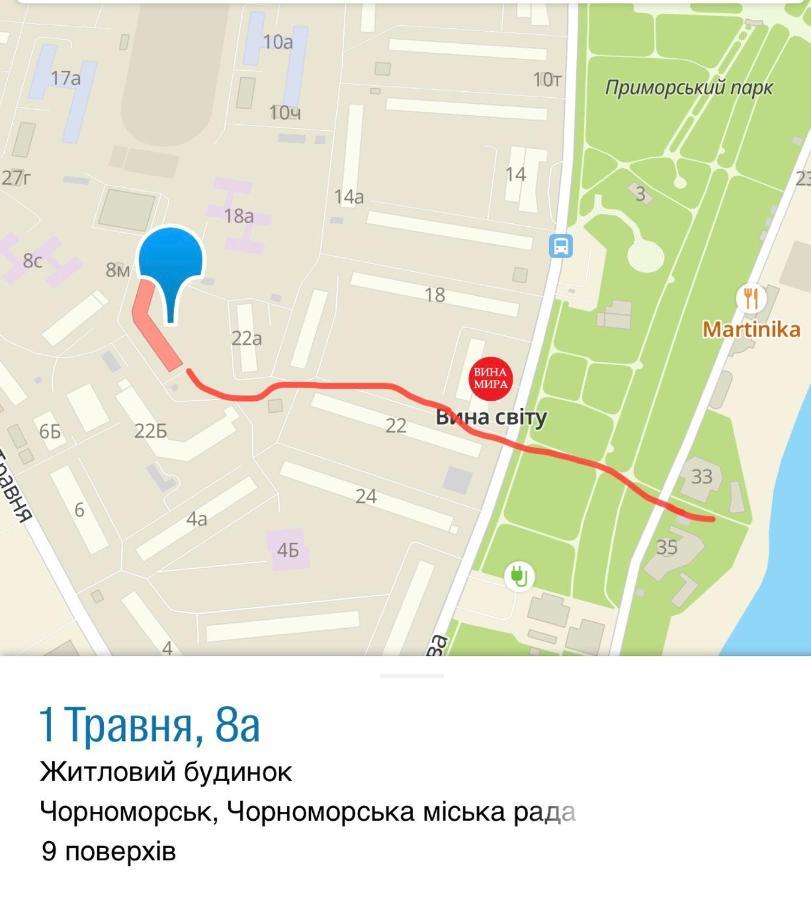 1 Мая ,8А Apartman Csornomorszk Kültér fotó